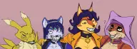 artist:anon character:krystal character:maid_marian // 2928x1077 // 152KB