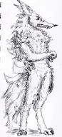 artist:2Hiakkable meta:anthrofoo meta:traditional wolf // 386x847 // 617KB