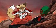 artist:furanon canine character:averi female fox meta:anthrofoo // 1421x725 // 905KB