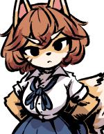 artist:anon canine character:bully female fox // 500x640 // 388KB