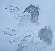 artist:Eugenic character:Louise_Fisher dinosaur female meme // 1732x1608 // 70KB