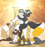 artist:furanon character:averi character:blackchan character:chud character:furseiseki // 682x705 // 255KB